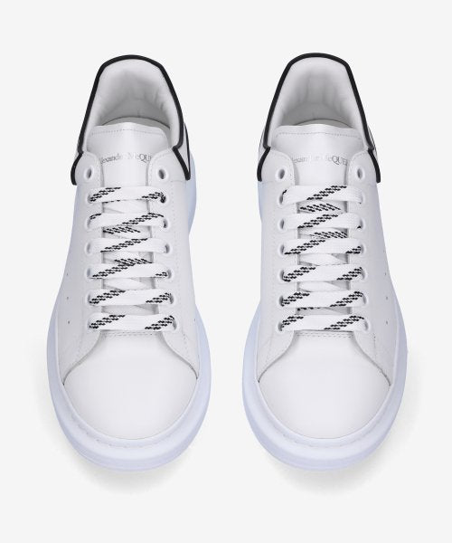 Alexander McQueen Oversized Sneaker New Tech Calf - White Black