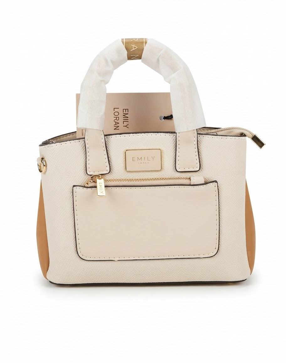 Cream Mini Tote Bag Tan