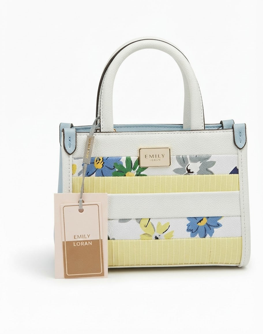 Floral Print Mini Tote Bag