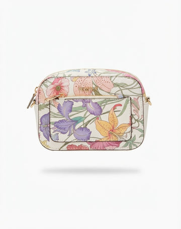 Floral Print Crossbody Camera Bag