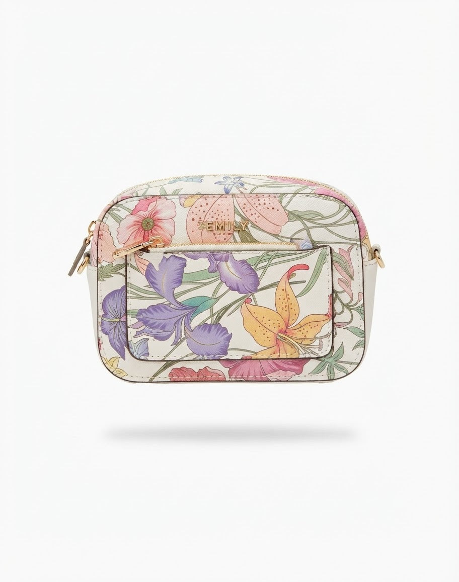 Floral Print Crossbody Camera Bag