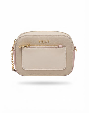 Beige Crossbody Camera Bag