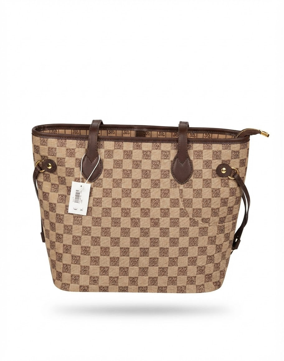 Louis Vuitton Neverfull Damier Tote Bag Brown