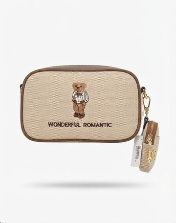 Kaidi & Bear Crossbody Camera Bag Beige Brown