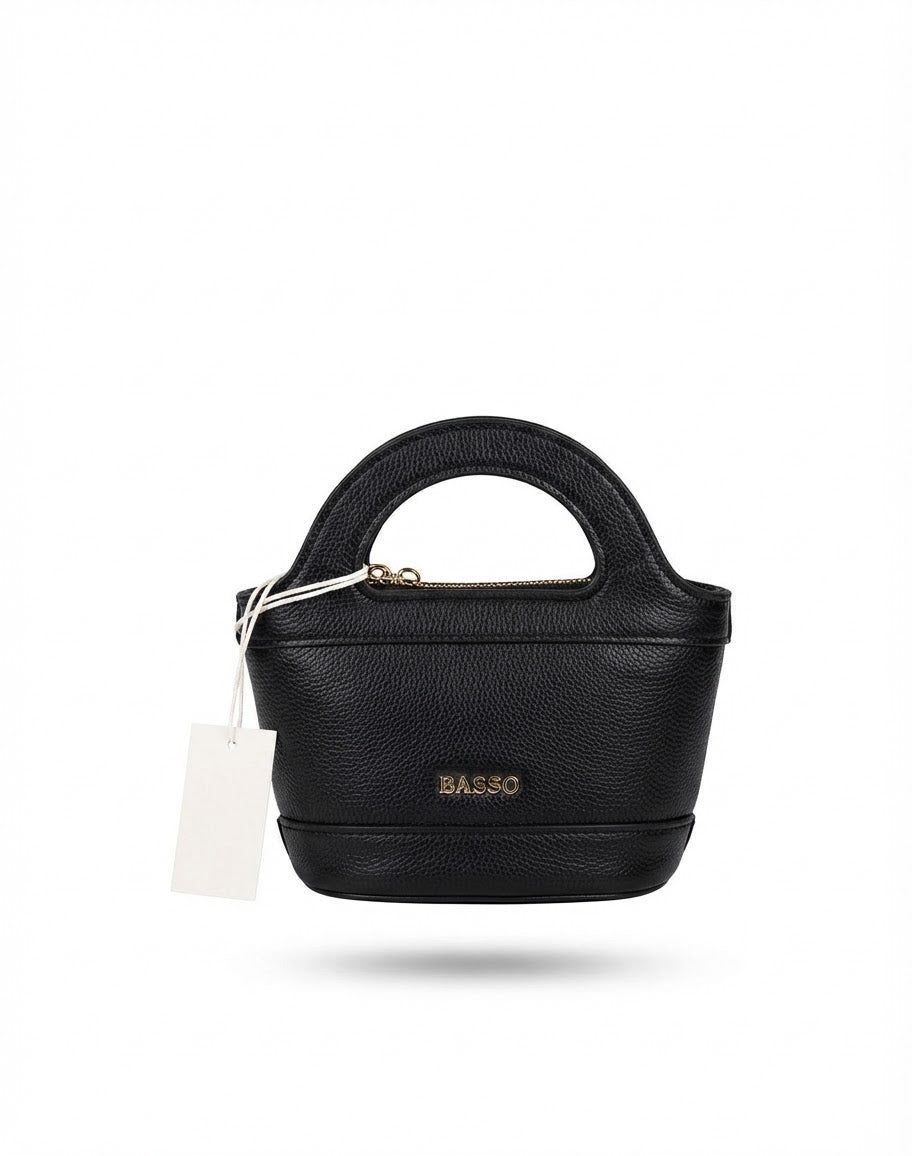 Black Mini Bucket Bag