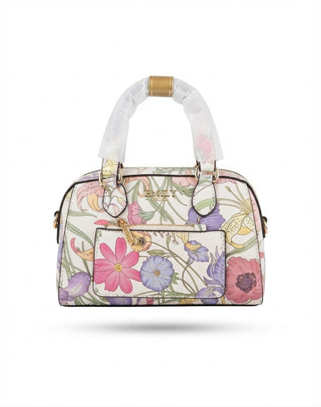 Floral Print Mini Duffle Bag
