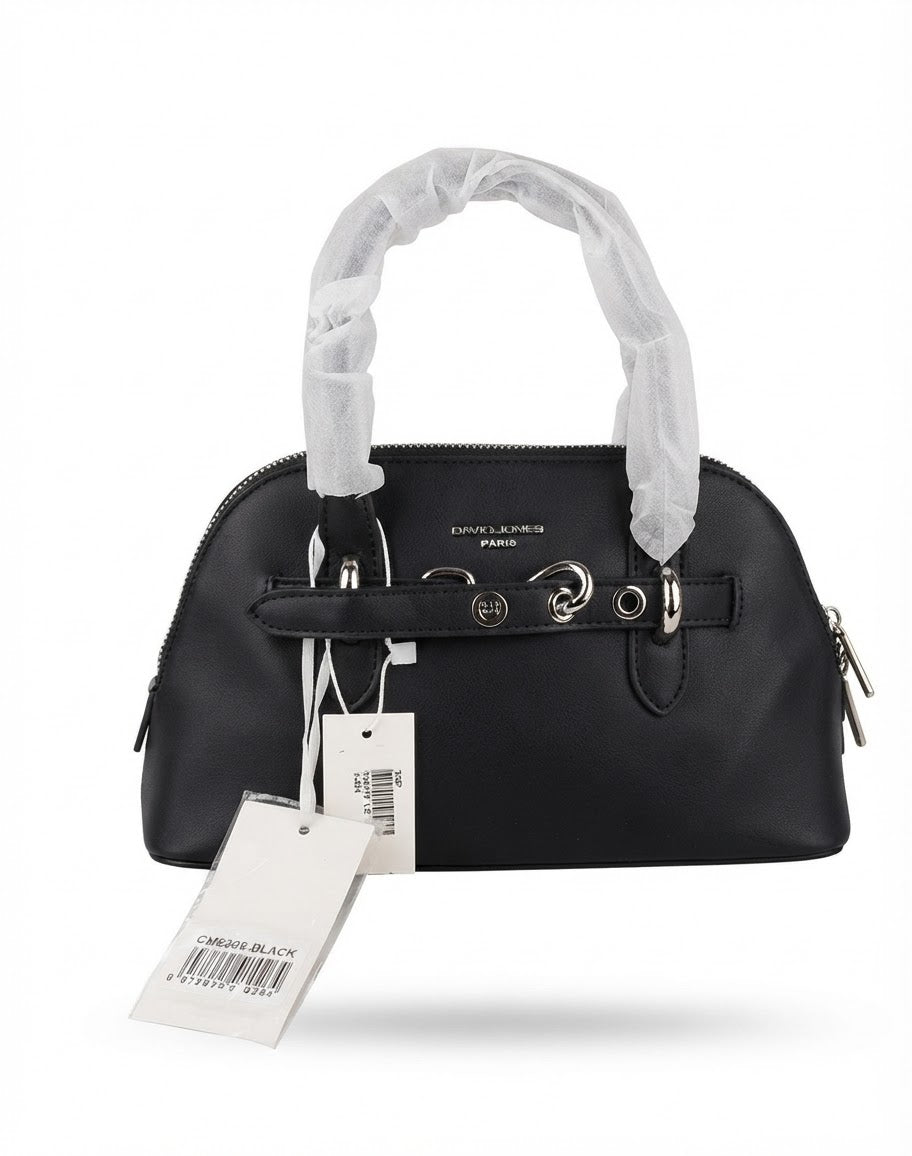 Black Mini Dome Satchel Bag