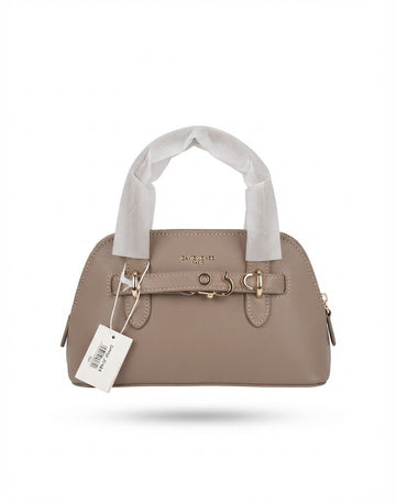 Taupe Mini Dome Satchel Bag
