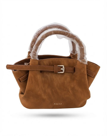 Tan Suede Mini Tote Bag