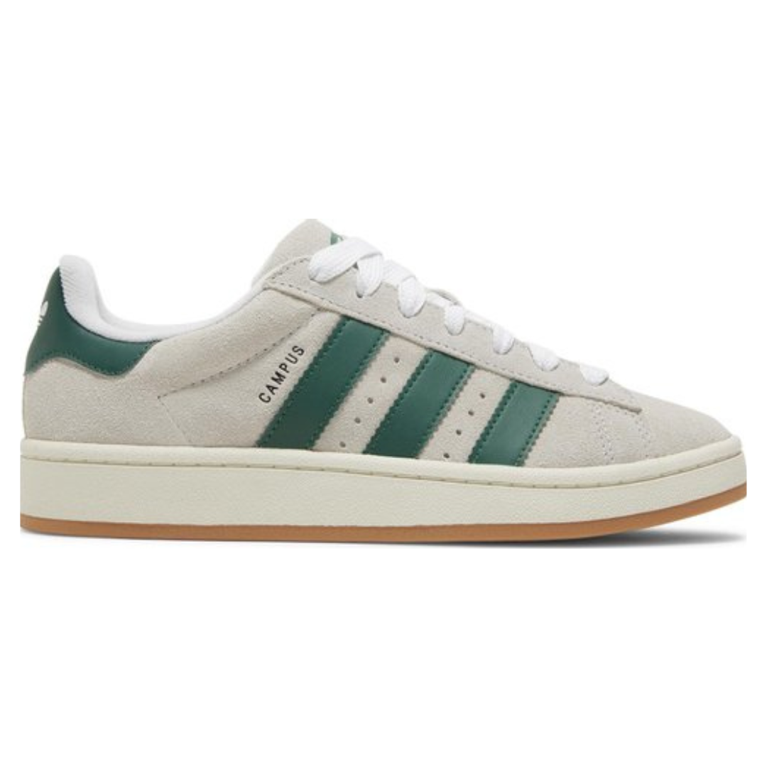 Adidas Campus 00s Crystal White Dark Green