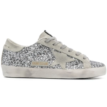 Golden Goose Super-Star Silver Glitter Grey