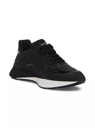 Alexander McQueen Sprint Runner Black White Sole